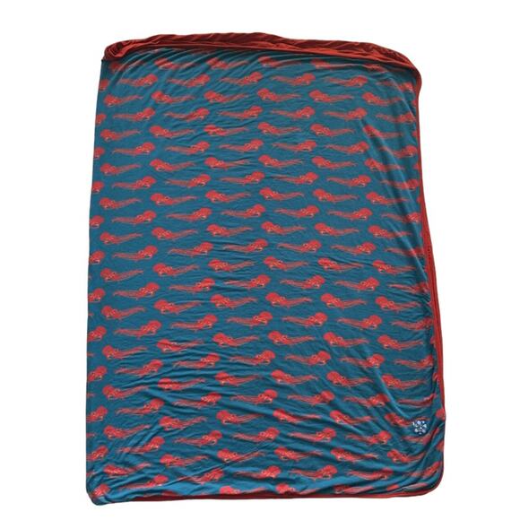 Kickee Pants Bamboo Oasis Octopus Toddler Blanket - Picture 5 of 5